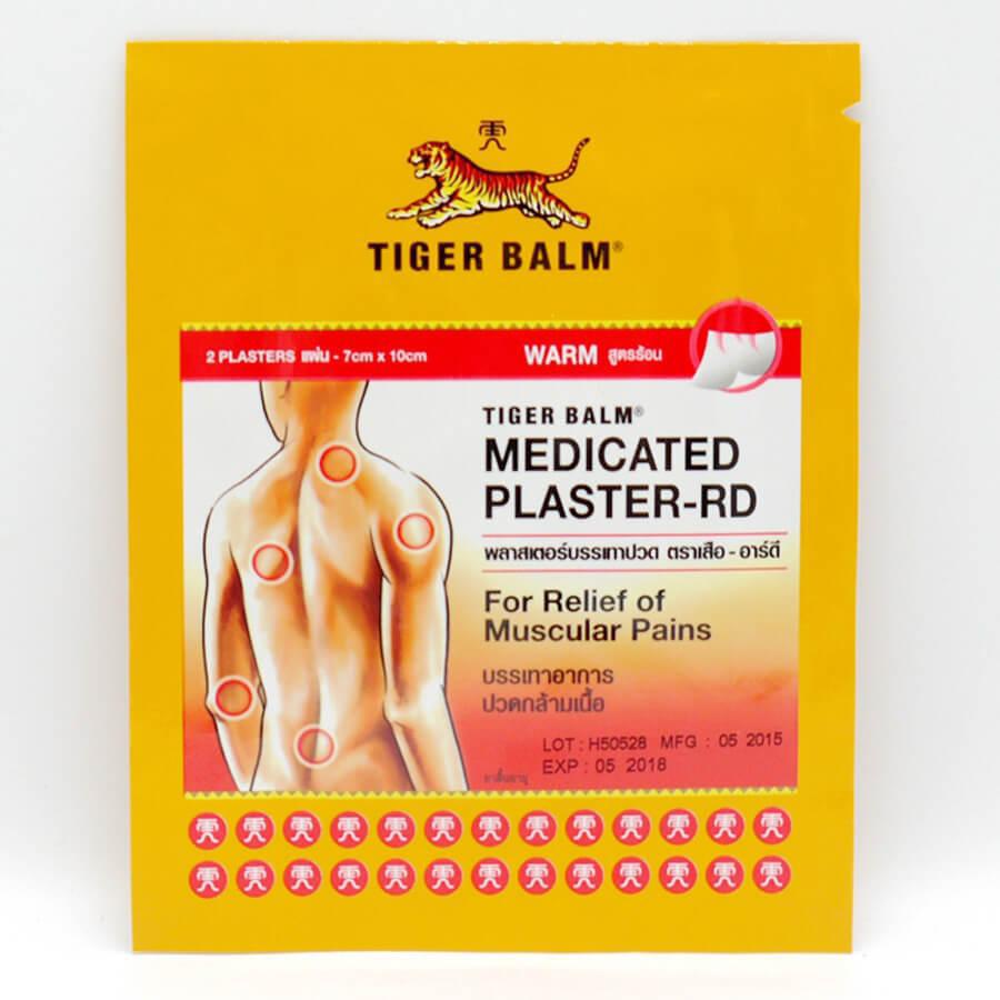 Зігрівальний червоний тигровий пластир (Tiger Balm Medicated Plaster-RD Warm), фото 1