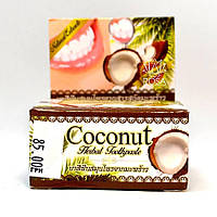 Тайская отбеливающая зубная паста с кокосом (Coconut extract herbal toothpaste, Rochjana), 25 грамм