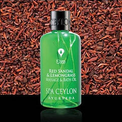 Олія для масажу та прийняття ванни Червоний Сандал і лемонграс (Spa Ceylon), 150 мл