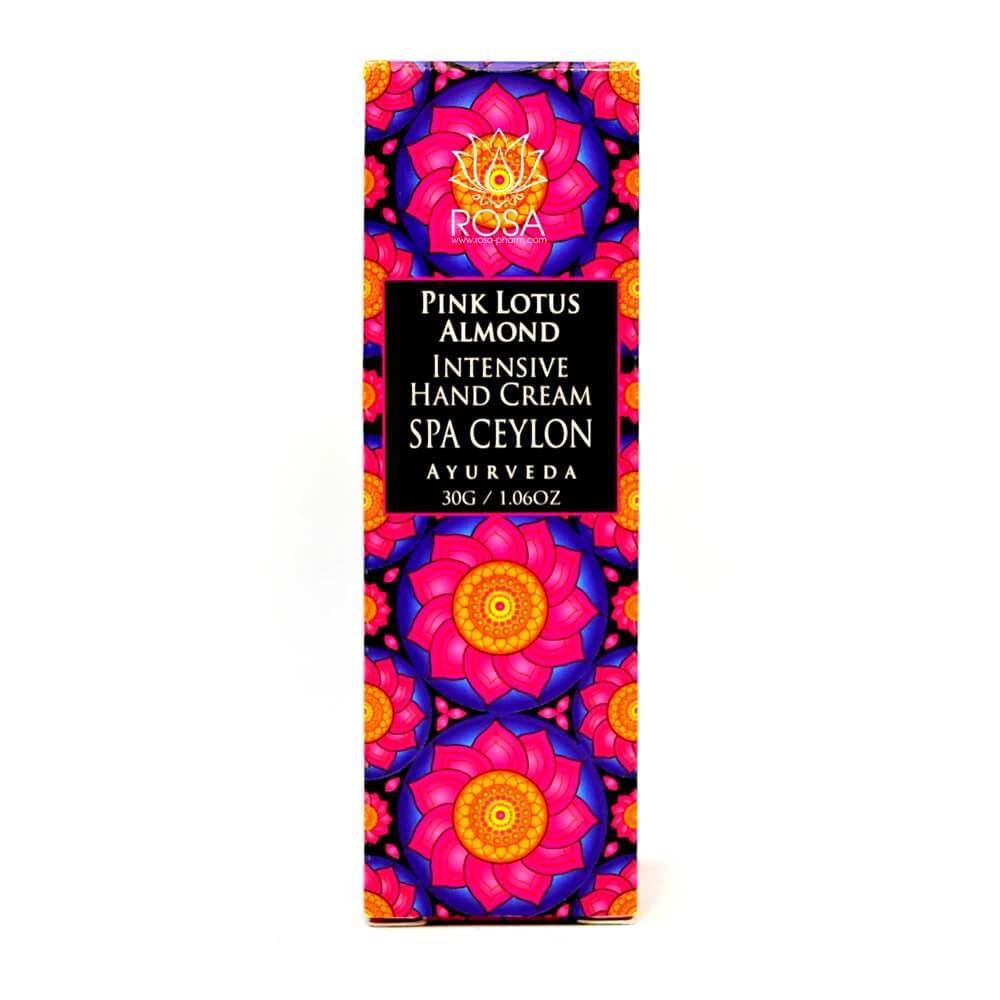 Інтенсивний крем для рук Рожевий лотос і мигдаль (Pink Lotus Almond Intensive Hand Cream, Spa Ceylon)