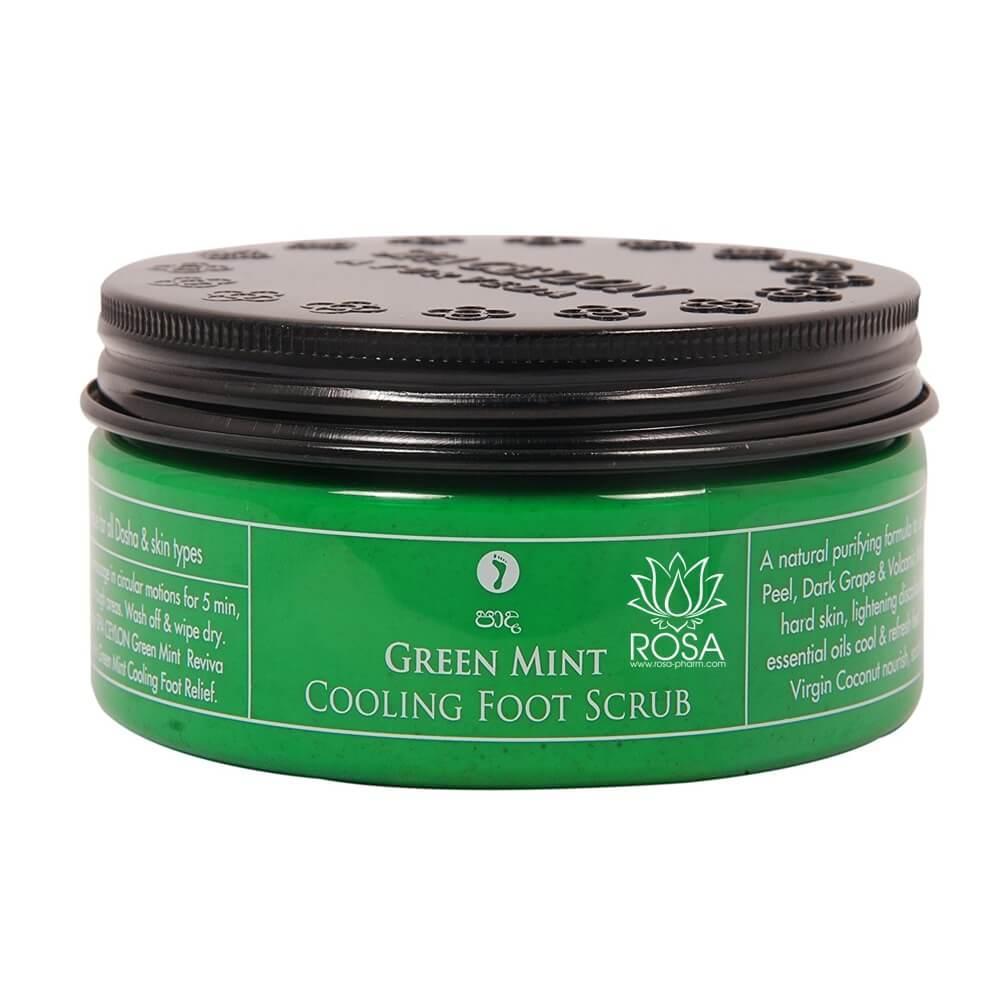 Охолоджувальний скраб для ніг Зелена М'ята (Green Mint Cooling Foot Scrub, Spa Ceylon), 50 грамів