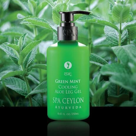 Охолоджувальний гель для ніг з алое Зелена м'ята (Green Mint Cooling Aloe Leg Gel, Spa Ceylon), 250 мл