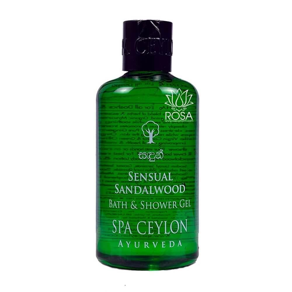 Гель для душу та ванни Чуттєвий САНДАЛ (Sensual Sandalwood Bath & Shower Gel, Spa Ceylon)