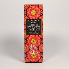 Інтенсивний крем для рук і нігтів Кардамон і Троянда (Cardamom Rose Intensive Hand & Nail Cream, Spa Ceylon), 30 г