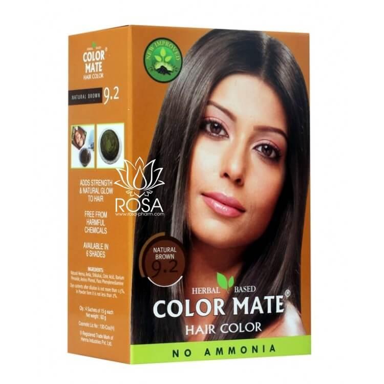 Фарба для волосся Color Mate 9.2 Natural Brown (тон 9.2, натуральний коричневий)