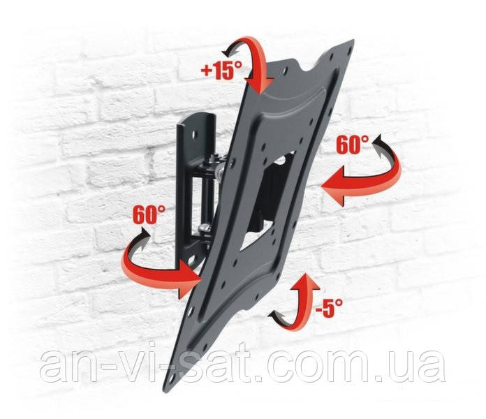 Кріплення для LCD телевізора  Flexi Slim 13"-42", фото 1