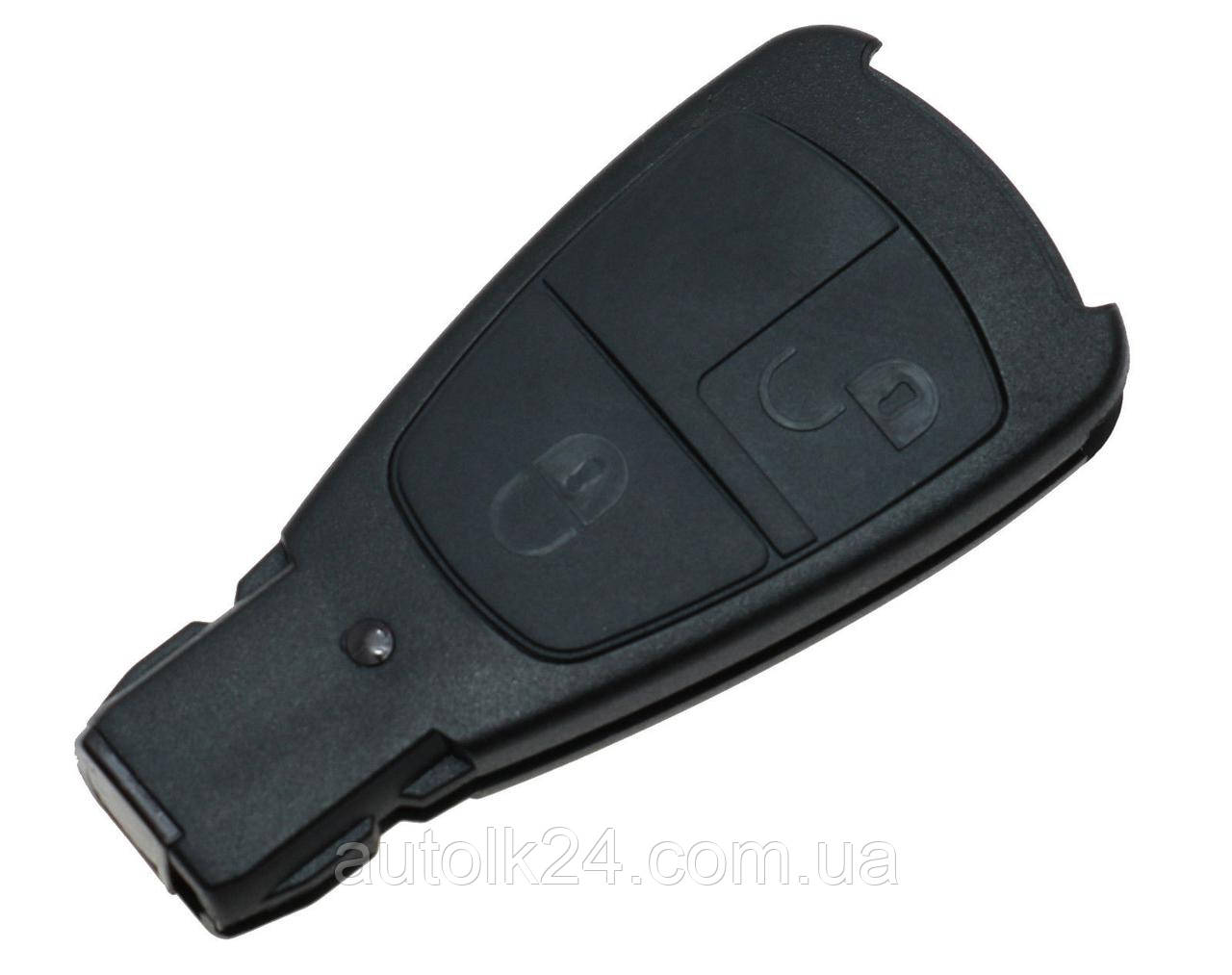 Корпус смарт ключа 2 кнопки для Mercedes Benz W210, W220, E-class (велика рибка)