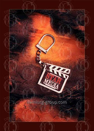 Брелок из металла с логотипом, фото 1