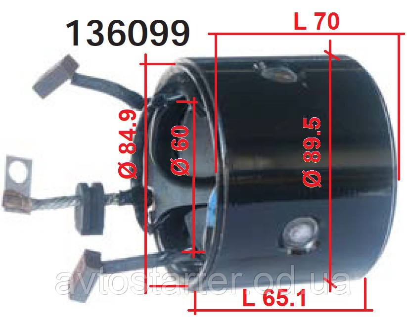 Статорна обмотка стартера NISSAN Bluebird HYUNDAI Accent Coupe Elantra Lantra Pony Sonata KIA Joice MAZDA 323