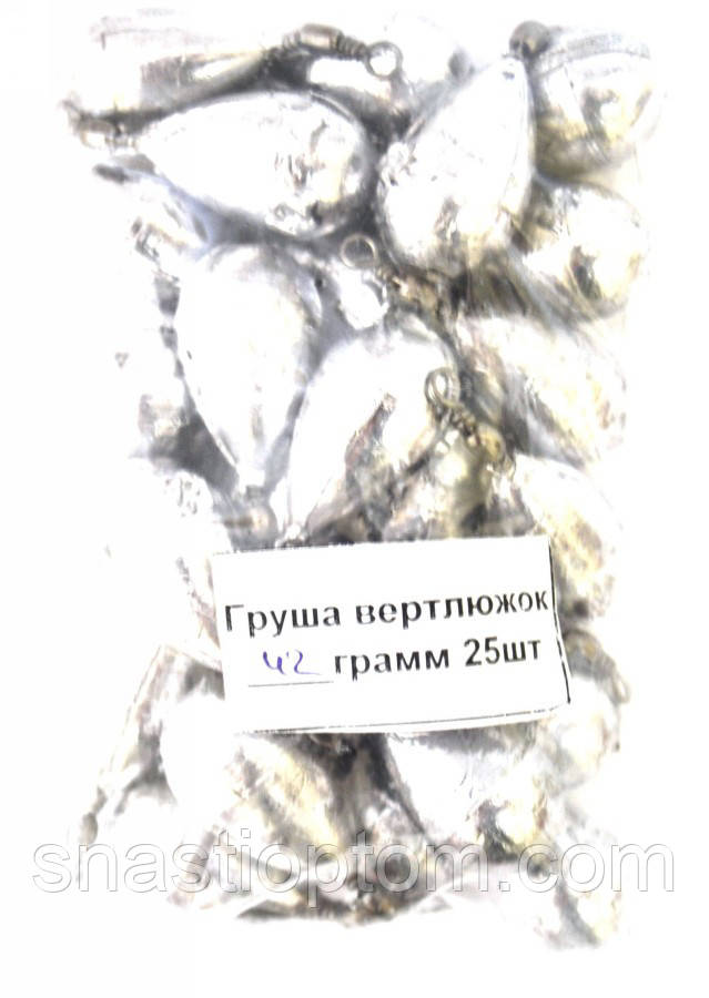 Вантаж рибальський з вертлюгом Крапля / Груша, 42г