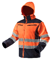 Сигнальная рабочая куртка softshell оранжевая (L/52)