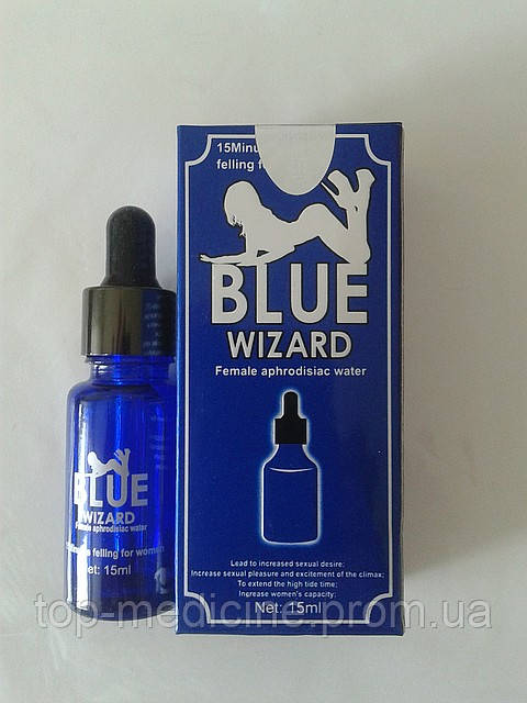 Шикарний жіночий збудник — Blue Wizard ( Синій Майстер) 15 мл.
