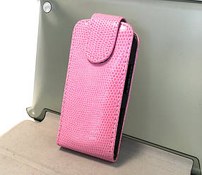 Чохол для Nokia Asha 305 фліп книжка протиударний Chic Case рожевий