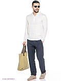 Осіння чоловіча лляна сорочка та штани. Колір льону на вибір. Розмір одягу від XS-12XL, фото 2