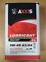 Масло моторное синтетическое AXXIS 5W-40 A3/B4 Gold Sint "AXXIS" - производства Польши