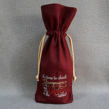 Подарунковий мішечок під шампанське "Time To Drink"