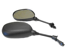 Дзеркала на мотоцикл 10 мм Крапля, чорні (к-т 2 штуки)