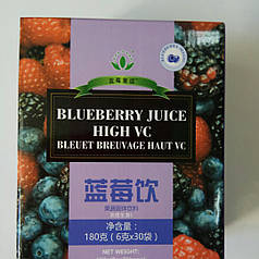Розчинний напій Чорниця Грін Ворлд, купити, ціна. 30 пакетиків по 6 гм