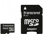 MicroSDHC Class 10 UHS-I Transcend 16Gb Premium 200x + SD адаптор