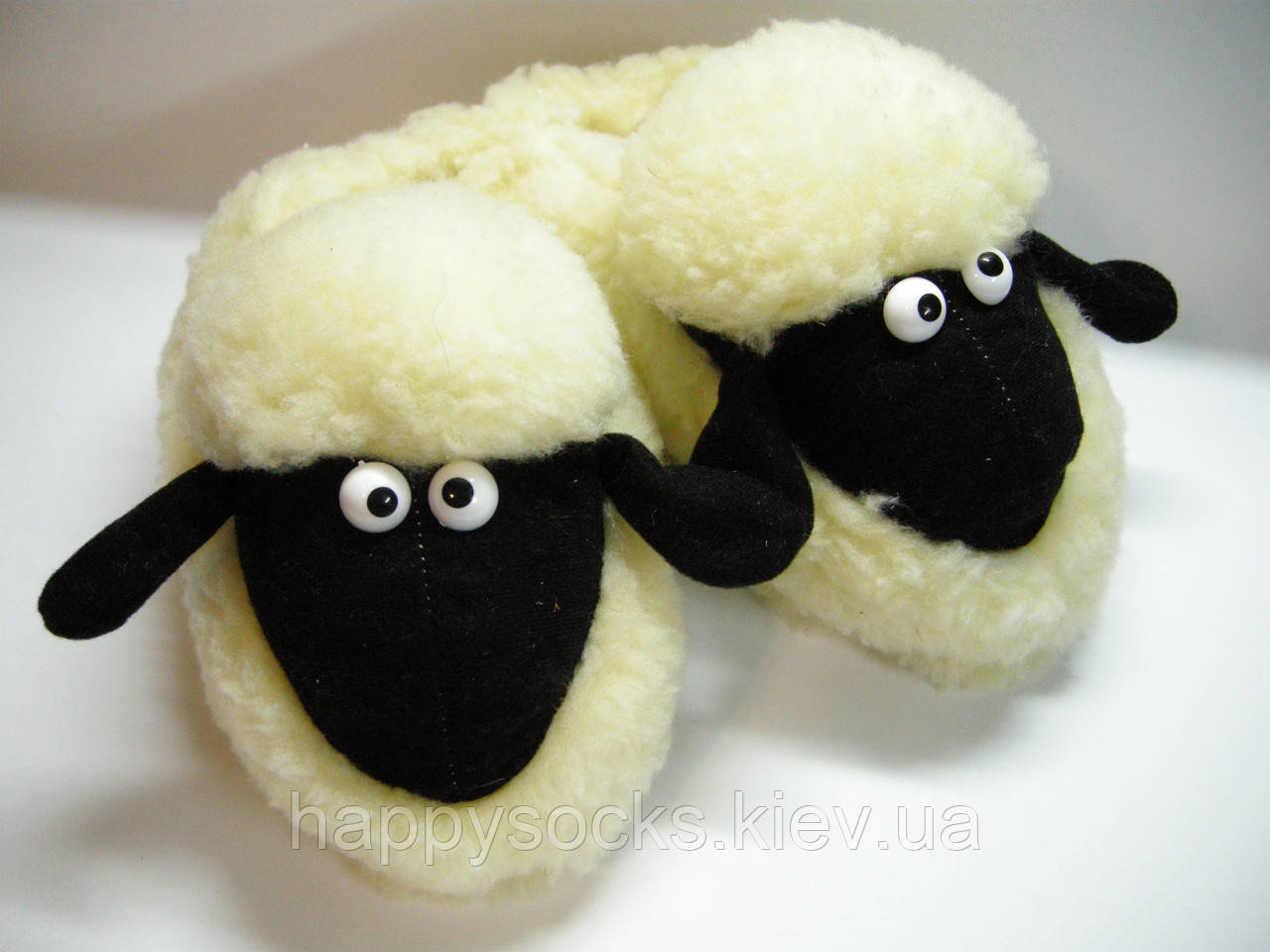 Тапочки меховые женские " Овечка" из овечьей шерсти - фото 3 - id-p62641356