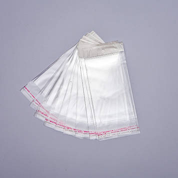 Самоклейка пакет пакувальний 7,5х18см 100шт \ уп..