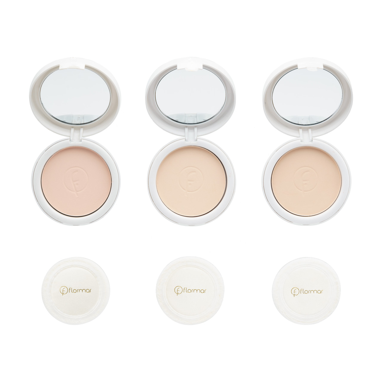 Компактна Пудра для обличчя FlorMar (ПАЛІТРОЮ ПО 3 ШТ №87,95,96) | CO15