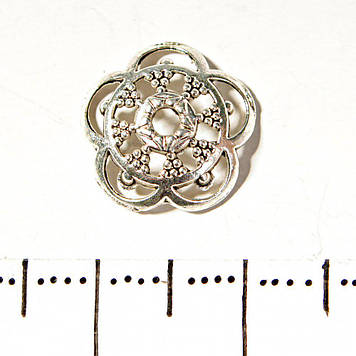 Фурнітура Капелюшок Вставка Декор d-12мм фас.20гр. + -35шт