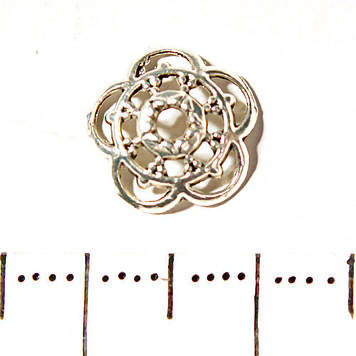 Фурнітура Капелюшок Вставка Декор d 10мм фас.20гр. + - 48шт.