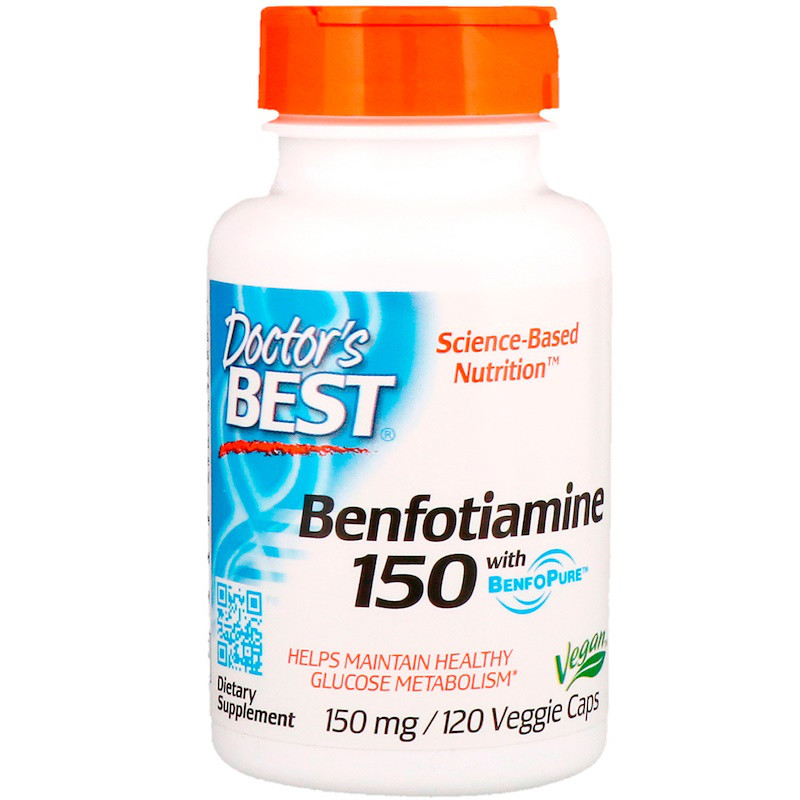 Doctor's Best Benfotiamin with BenfoPure 120 Caps