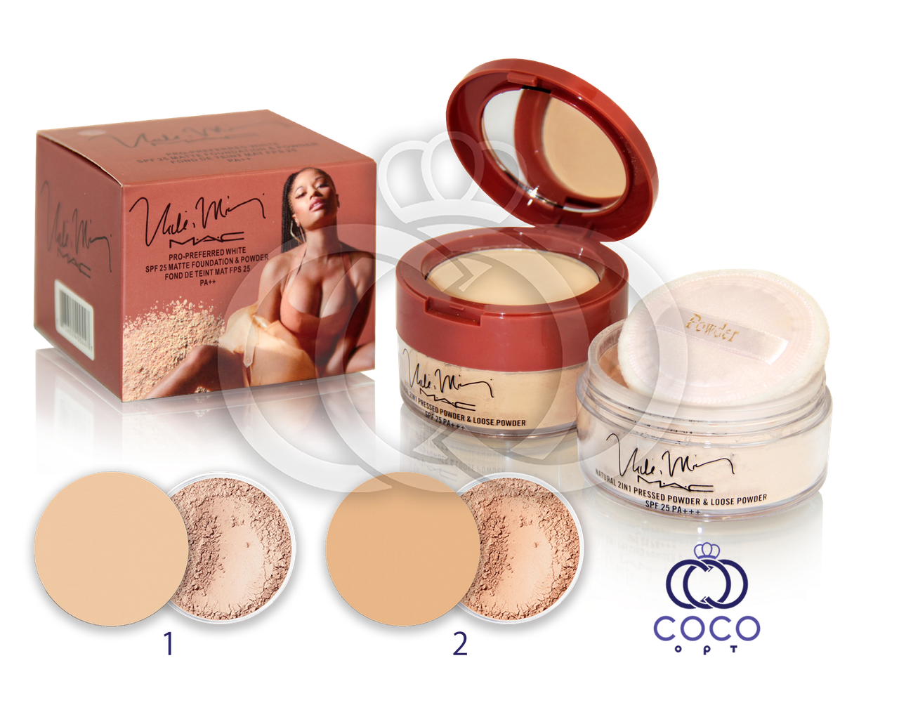 Пудра компактна косметична для обличчя MAC Nicki Minaj 2 в 1