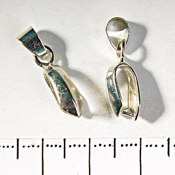 Ціна за уп./10шт. 20 мм Подкулонник зі штифтом з Підставою для шнура ребро