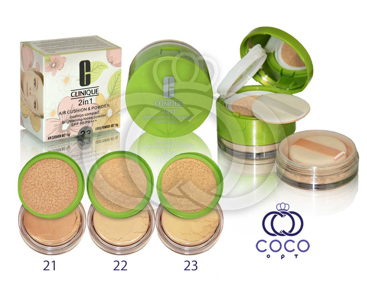 Компактна пудра + кушон Clinique 2 in 1, фото 1