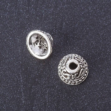 Фурнітура Наконечник колір металу "срібло" d-11мм d2-7мм d3.5мм фас. 20 гр. + -10 (+ -) шт.