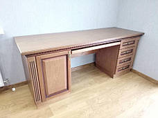 Стіл комп'ютерний дерев'яний в класичному стилі Секретар 1,35 РКБ-Меблі, колір на вибір, фото 2