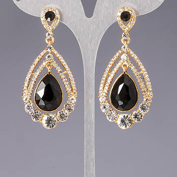 Безкоштовна доставка у подарунок! Сережки з кристалами "люстри" "шандельєри" "Антураж"