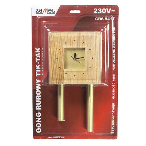Купить Дверной звонок с часами ZAMEL трубный гонг TIK-TAK Modern (GRS ...