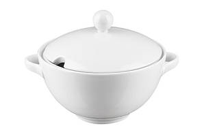 Супниця з кришкою 3л. фарфорова, біла Kaszub/Hel, Lubiana