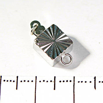 [18 мм] Замок браслетів з фіксатором квадратний