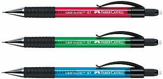 Олівець механічний Faber-Castell Grip Matic 0,7 мм, колір асорті, 137763