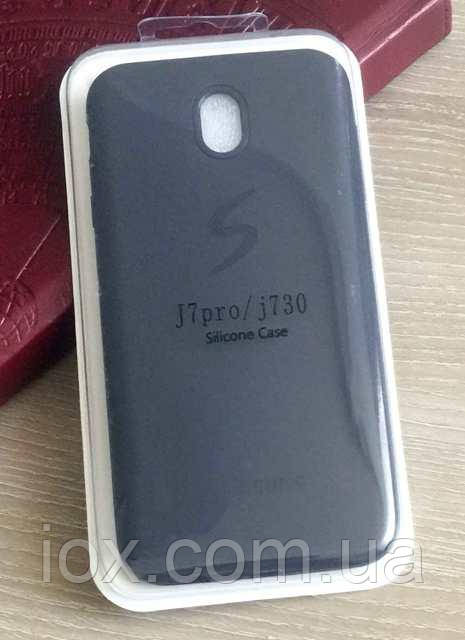 Силіконовий чохол-накладка для Samsung Galaxy J7 2017 (J730) Чорний