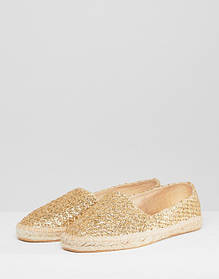 Еспадрильї ASOS JALLY Gold