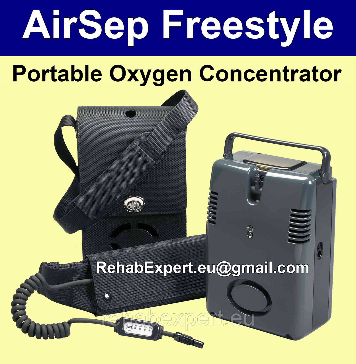 Портативний концентратор кисню AirSep FreeStyle 3 L Portable Oxygen Concentrator