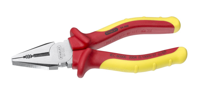 Плоскогубці MaxSteel VDE 1000V 200мм Stanley (0-84-002) |плоскогубці пассатижи пасатижи пасатижі захваты