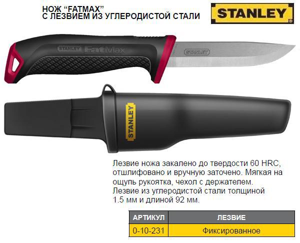 Нож универсальний STANLEY FatMax L=90 мм 0-10-231