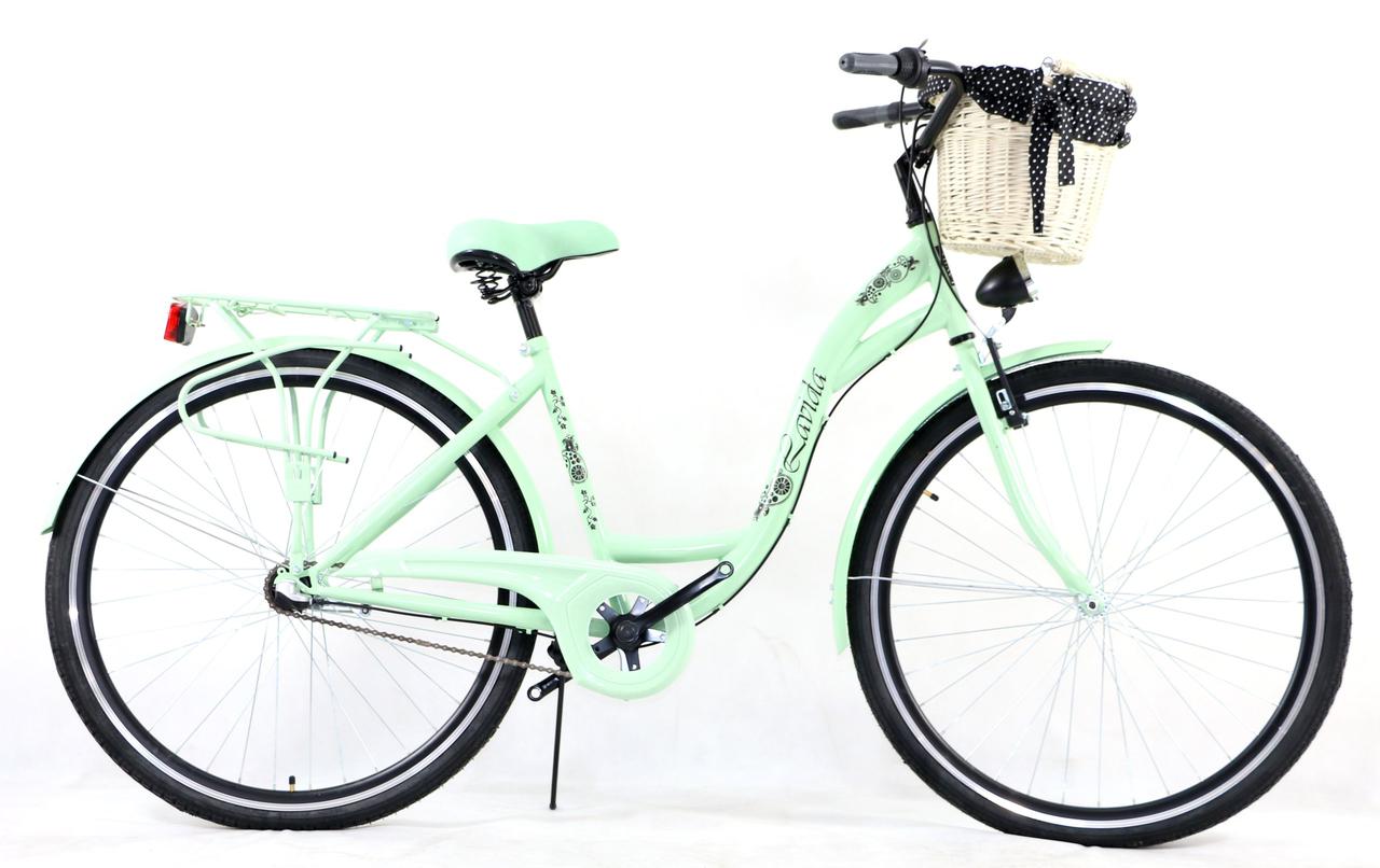 🚴♀️ Велосипед жіночий міський Lavida CityLine 28 Nexus 3 Mint з кошиком Польща, фото 1