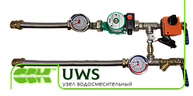 Вузол водозмішувальний для круглих каналів UWS 2-2-R (L)