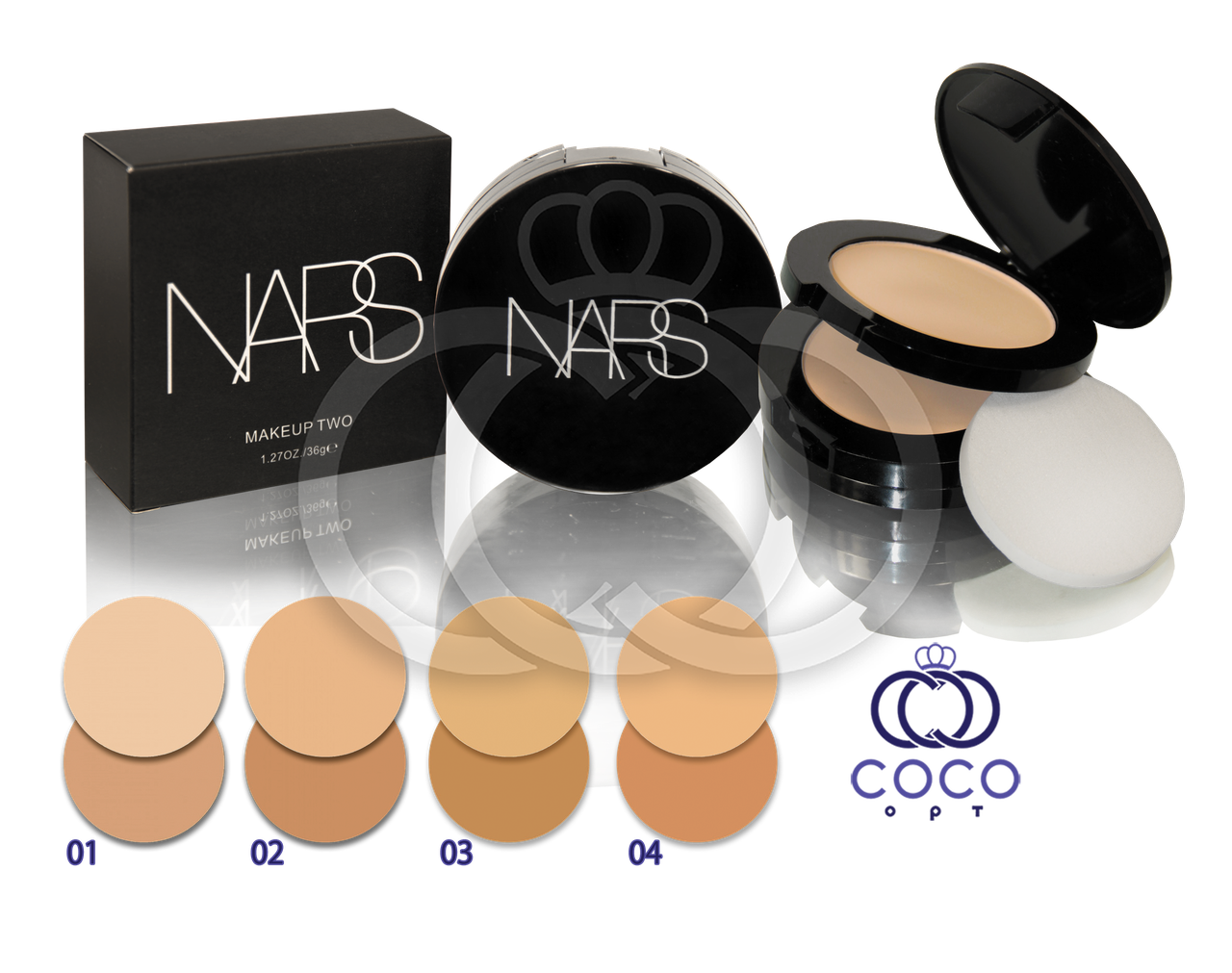 Компактна пудра 2 в 1 Nars Makeup Two