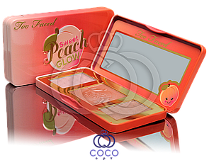 Палітра для скульптурування обличчя Too Faced Sweet Peach Glow 3в1 рум'яна хайлайтер і бронзер 