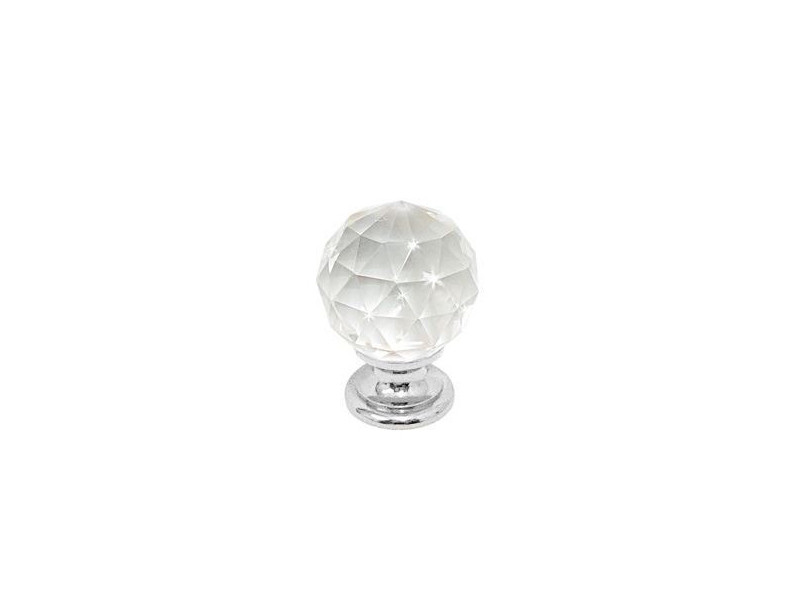Ручка кнопка з кристалом Swarovski UE9991.025.400 хром глянц