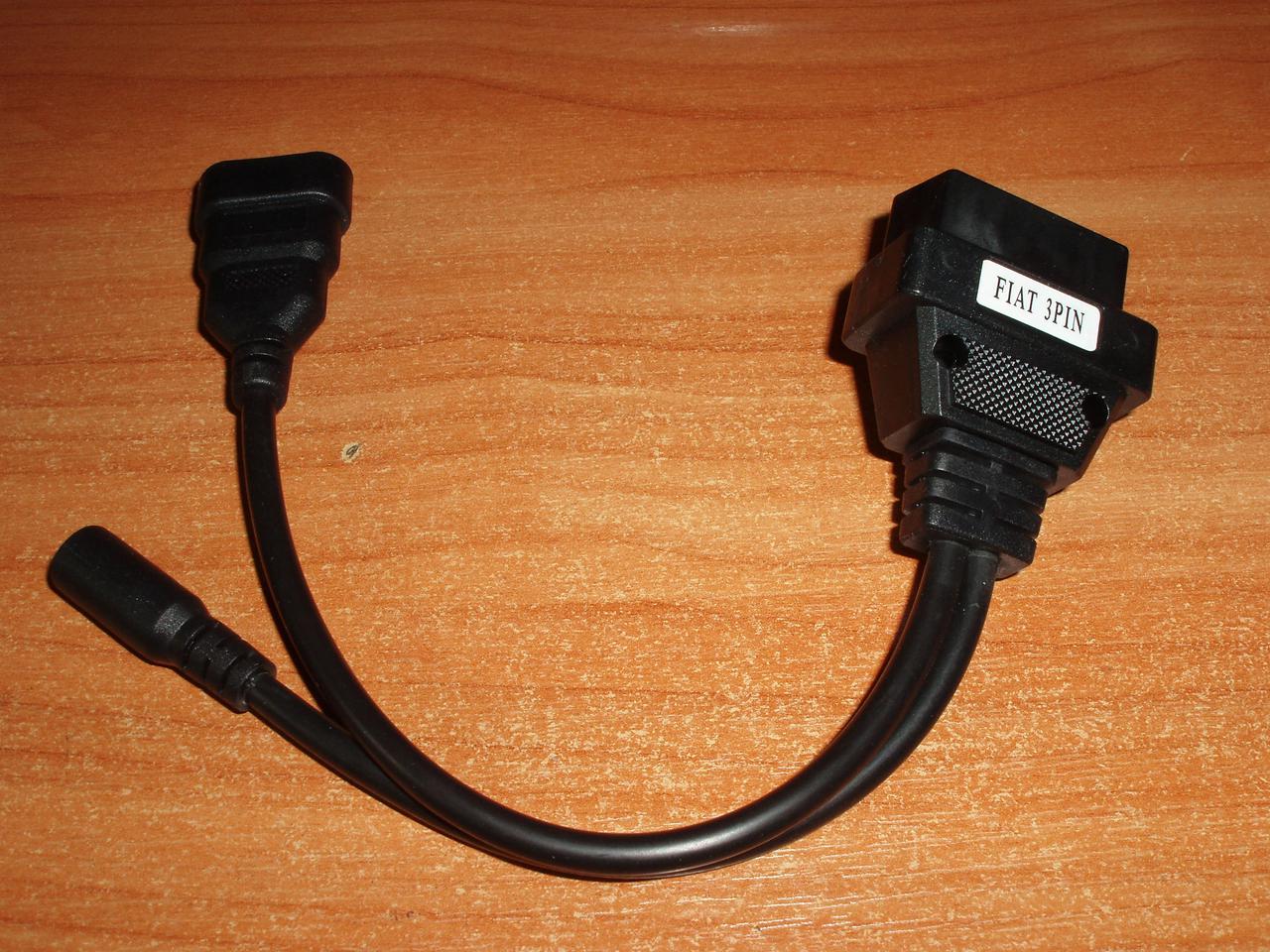 Перехідник Autocom TCS 16 pin — 3 pin + живлення Fiat, Lancia, Alfa Romeo